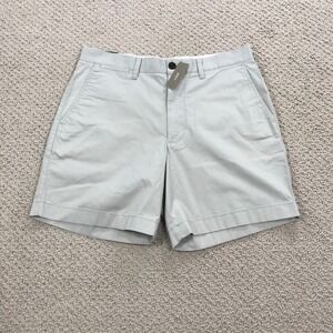 J. Crew Oarsmen 7 Inch Stretch Chino Shorts Light Grey Size 31 New With Tags